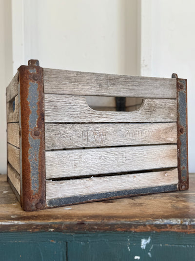 Vintage Shaw’s Dairy Wood Crate