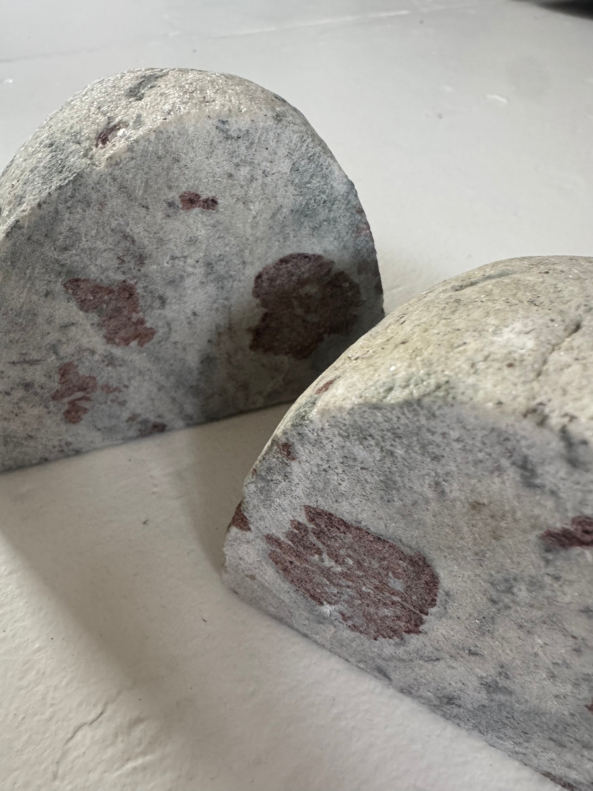 Pair VTG Natural Stone Bookends