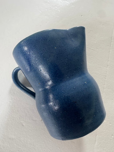 VTG Blue Ceramic Creamer