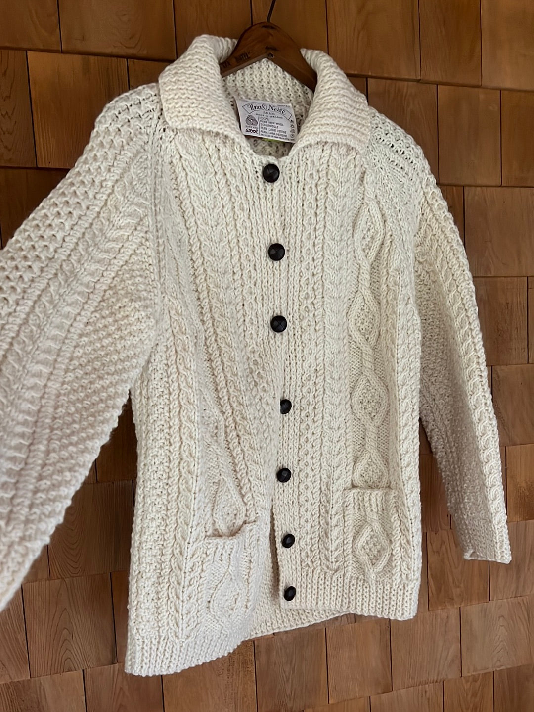 Vintage Una O'Neill Wool Cardigan Sweater