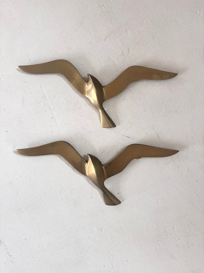 Mid Century Brass Seagull
