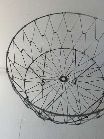 Antique Collapsible Laundry Hamper 22"