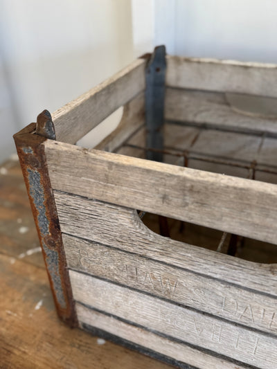Vintage Shaw’s Dairy Wood Crate