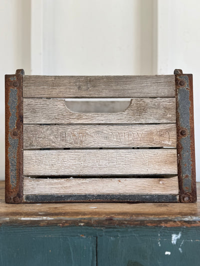 Vintage Shaw’s Dairy Wood Crate