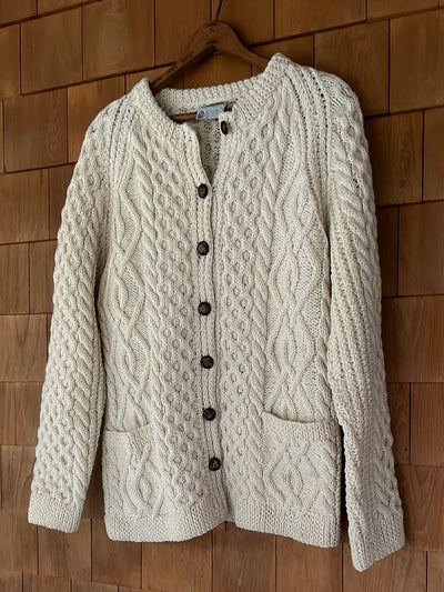 Vintage Irish Cottage Cardigan Sweater
