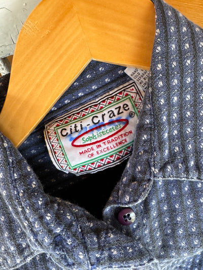 Vintage Super Soft Plaid Shirt - Blue + Black