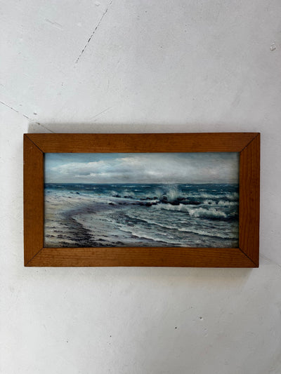 Vintage Moody Seascape Painting