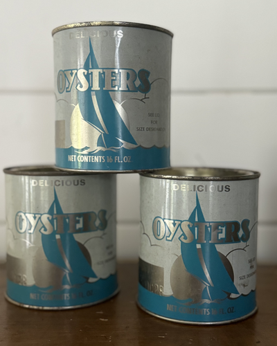 Vintage Oyster Tin 16oz