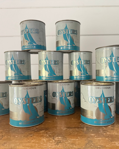 Vintage Oyster Tin 16oz