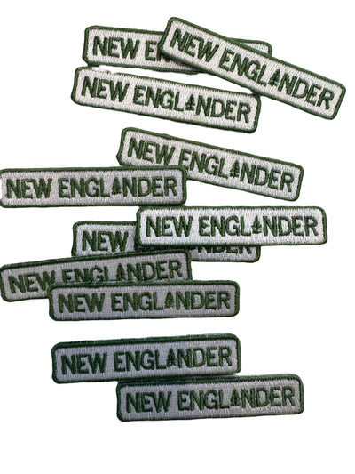 New England Embroidered Iron - On Patch New Englander