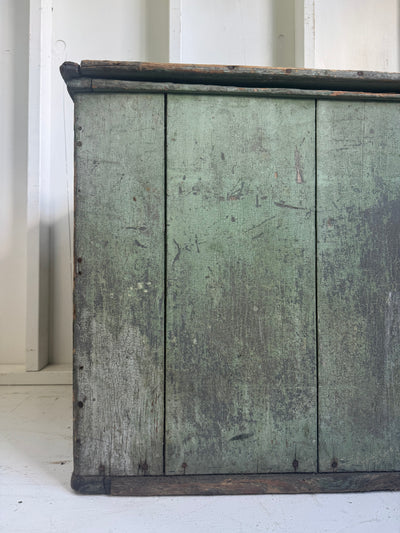 Antique Wood Chest - Sea Mist