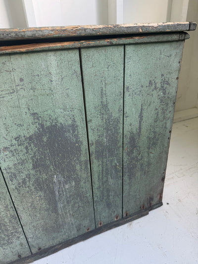 Antique Wood Chest - Sea Mist
