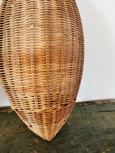 Vintage Fish Shaped Wicker Basket