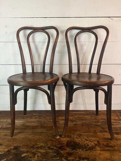 Vintage Thonet Style Bentwood Chair - Wood Grain