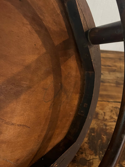 Vintage Thonet Style Bentwood Chair - Peacock Pattern