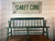 Vintage Painted Green Bench