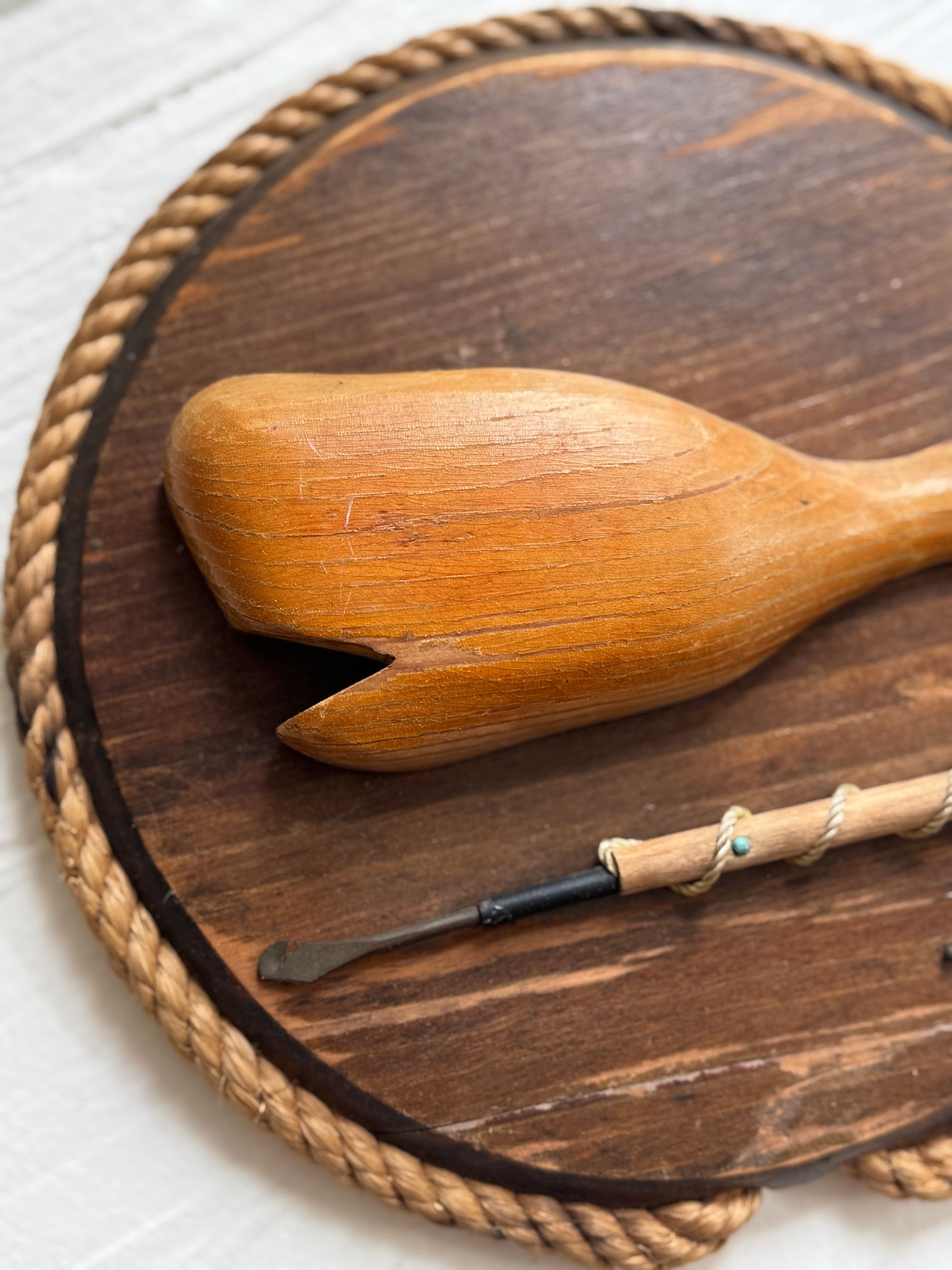 VTG Whale Wood Plaque