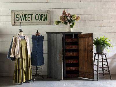 Antique Americana Farmhouse Cupboard