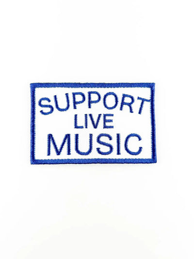 Support Live Music Embroidered Iron On Patch