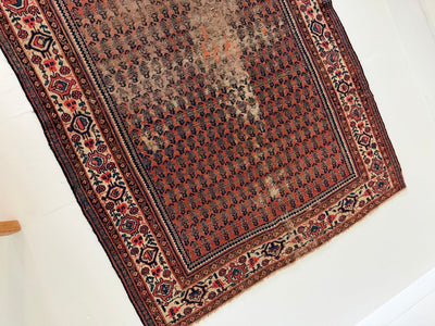 Antique Persian Saraband Rug - Diamonds & Rust