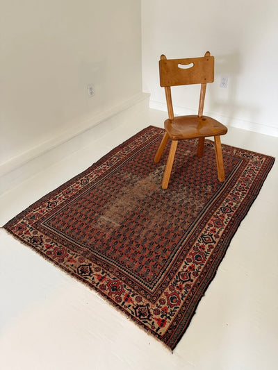Antique Persian Saraband Rug - Diamonds & Rust