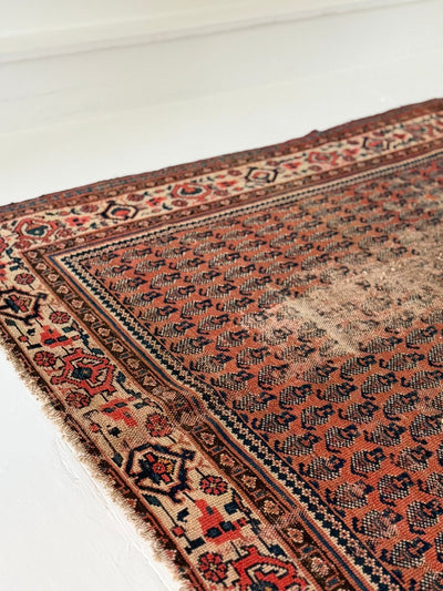 Antique Persian Saraband Rug - Diamonds & Rust