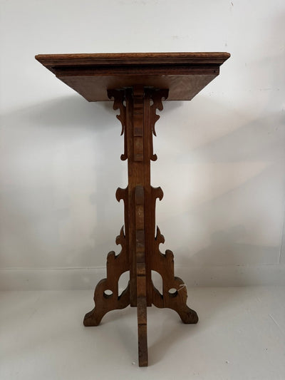 Arts + Crafts Ceramic Tile Top Side Table - Diamonds & Rust