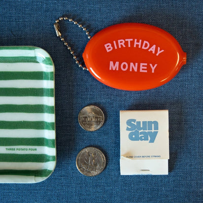 Birthday Money Coin Pouch - Diamonds & Rust