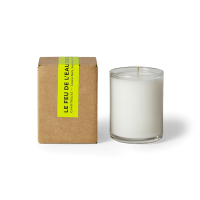 Chartreuse - 3 oz glass votive - Diamonds & Rust