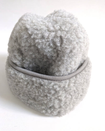 Winter 100% Sheep Wool Hat, Made in Poland : Cream