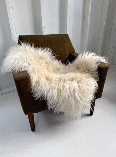 Danish Mid - Century Modern Armchair - Olive Green Tweed - Diamonds & Rust