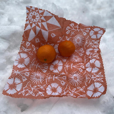 DIY Kit - Beeswax Food Wrap - Diamonds & Rust