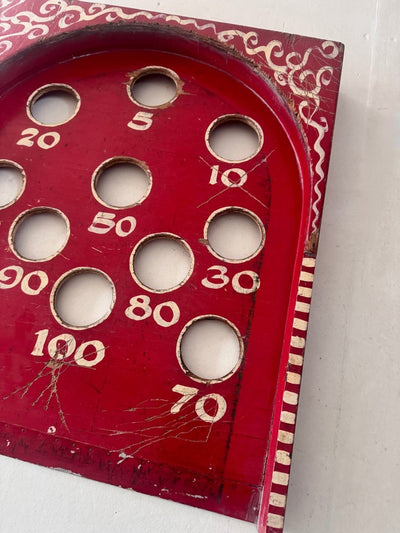 Folk Art Carnival - Tabletop Skee - Ball - Diamonds & Rust
