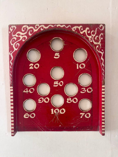 Folk Art Carnival - Tabletop Skee - Ball - Diamonds & Rust