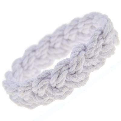 Handmade Sailor Knot Bracelets - White or Natural: Natural / Small - Diamonds & Rust