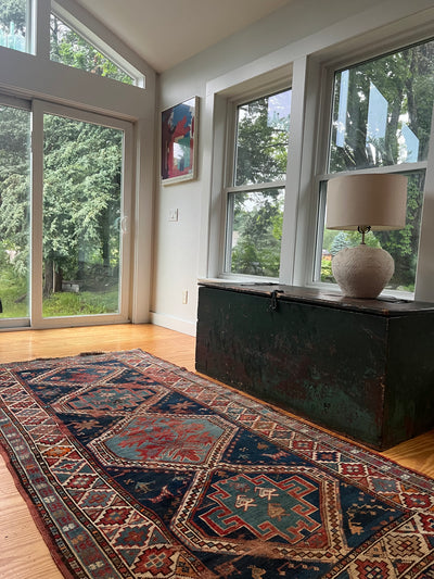 Vintage Worn In Area Rug