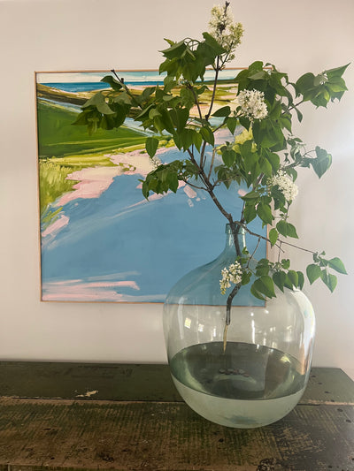 Vintage Glass Bottleneck Jug