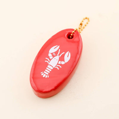 Lobster Floating Keychain - Diamonds & Rust