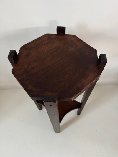 Mission Stlye Wood Planter - Diamonds & Rust