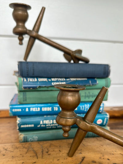 Pair of Brass Anchors - Diamonds & Rust
