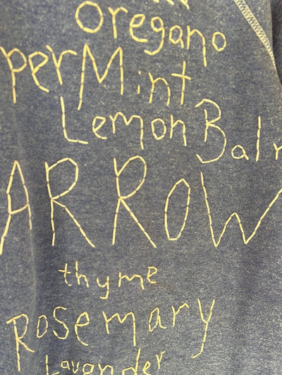 Pre Loved Ragan Embroidered Flower Names - One Of A Kind - Diamonds & Rust