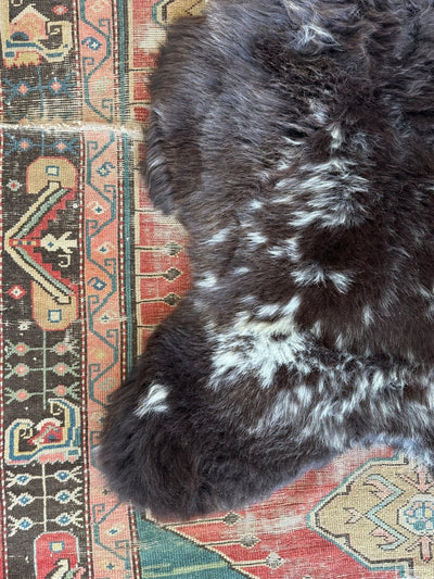 Sheep Skin - Brown + White - Diamonds & Rust