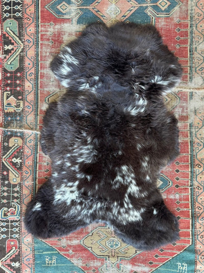 Sheep Skin - Brown + White - Diamonds & Rust