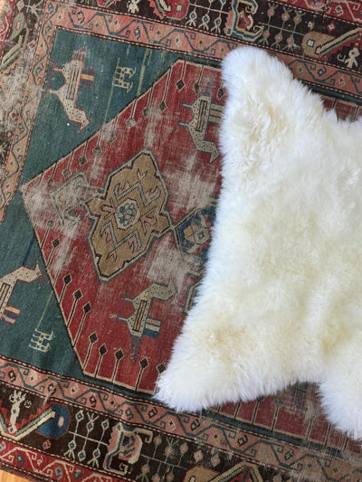 Sheep Skin - White - Diamonds & Rust