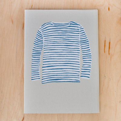 STRIPED SHIRT GREETING CARD - Diamonds & Rust