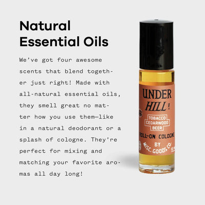 Underhill Tobacco, Cedar & Ale 10ml Roll - On Cologne - Diamonds & Rust