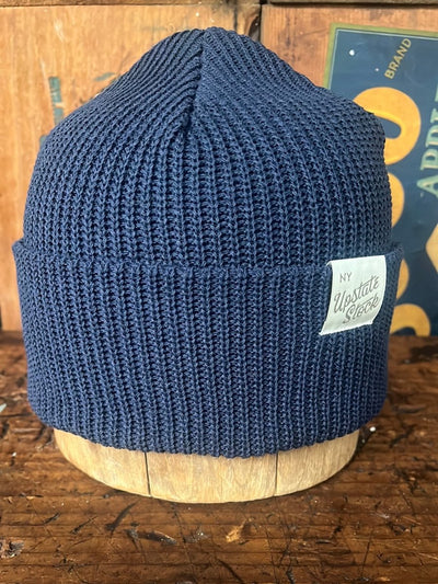 Upcycyled Cotton Watchcap - Navy - Diamonds & Rust