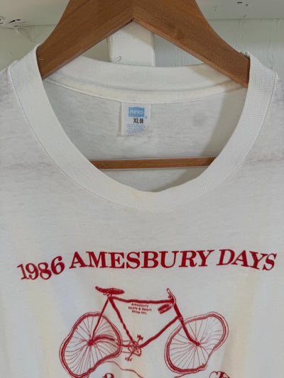 Vintage 1986 Amesbury Days Tee Shirt - Diamonds & Rust