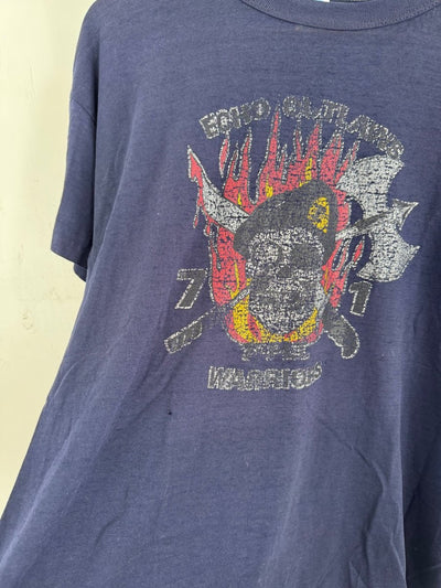 Vintage 70s Echo Outlaws Warriors Tee - Diamonds & Rust