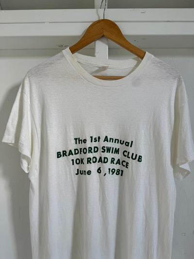 Vintage 80s Bradford Swim Club Tee Shirt - Diamonds & Rust